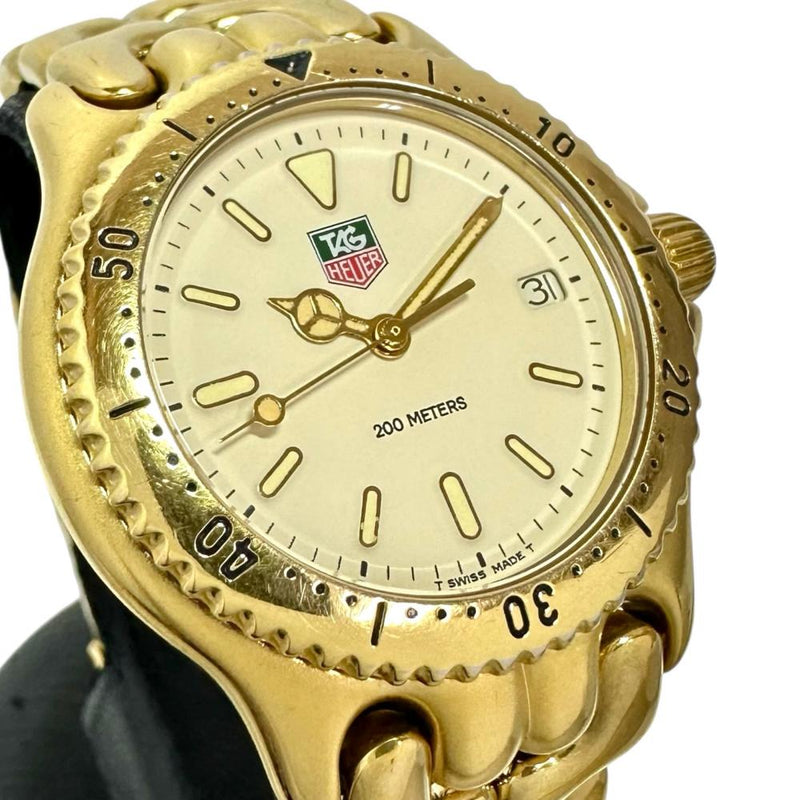 【TAG HEUER/タグホイヤー】 S94.713M 腕時計 GP/ステンレススチール クオーツ ベージュ文字盤 ボーイズ 【中古】【真子質店】【GD】 【MaYx】