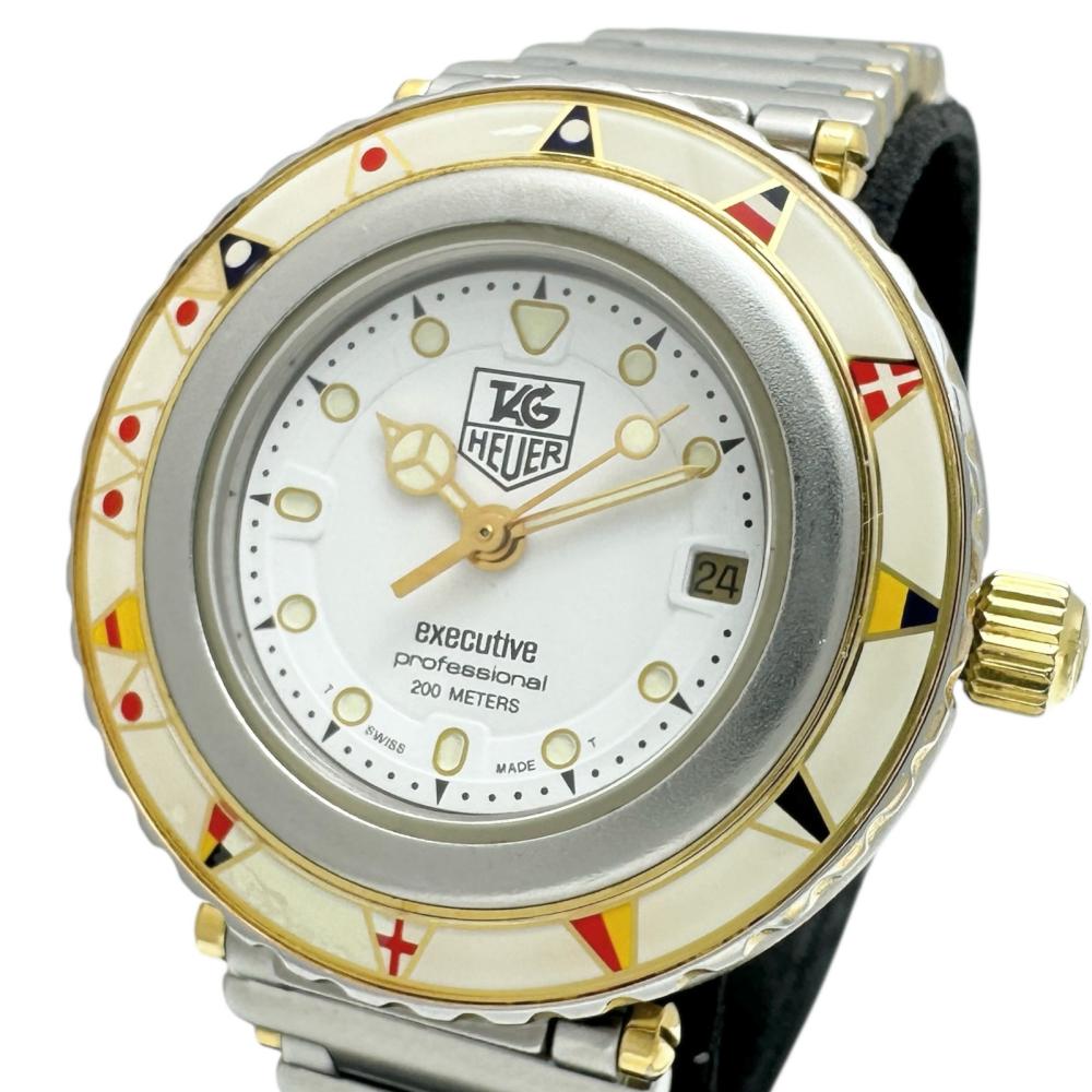 ジャンク TAG HEUER 915.808 タグホイヤー エグゼクティブ TAG HEUER/タグホイヤー】 エグゼクティブ 915.808 腕時計 ステンレス