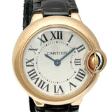 【CARTIER/カルティエ】 W6900256 バロンブルー　28mm 腕時計/レザー/PG クオーツ 銀文字盤/茶革ベルト レディース
【中古】【真子質店】【BL】




【MoMoMoMo】