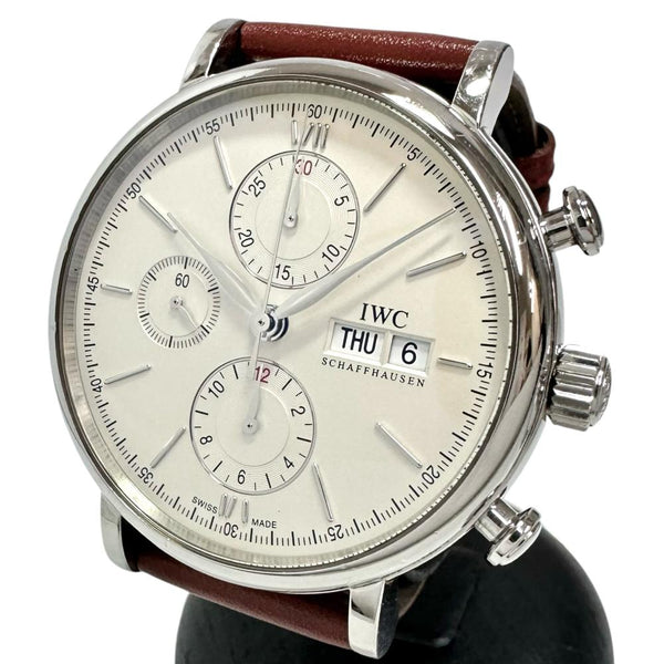 【IWC/インターナショナルウォッチカンパニー】 ポートフィノ IW391007 クロノ 腕時計 ステンレススチール/レザー 自動巻き/オートマ シルバー文字盤/茶革ベルト(社外) メンズ
【中古】【真子質店】【GD】




【TMiMaMi】