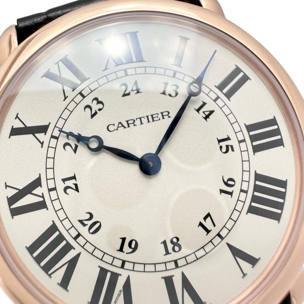 カルティエ CARTIER WD600251 ロンドルイ K18WG ダイヤベゼル 手巻き レディース _800507 カルティエ CARTIER WD600251 ロンドルイ K18WG ダイヤベゼル 手巻き