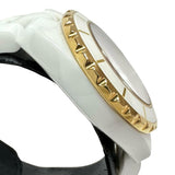 【CHANEL/シャネル】 J12 H2181 腕時計 ホワイトセラミック/ステンレススチール/YG/ダイヤモンド11P クオーツ 白文字盤 ボーイズ 【中古】【真子質店】【BL】 【DIMix】
