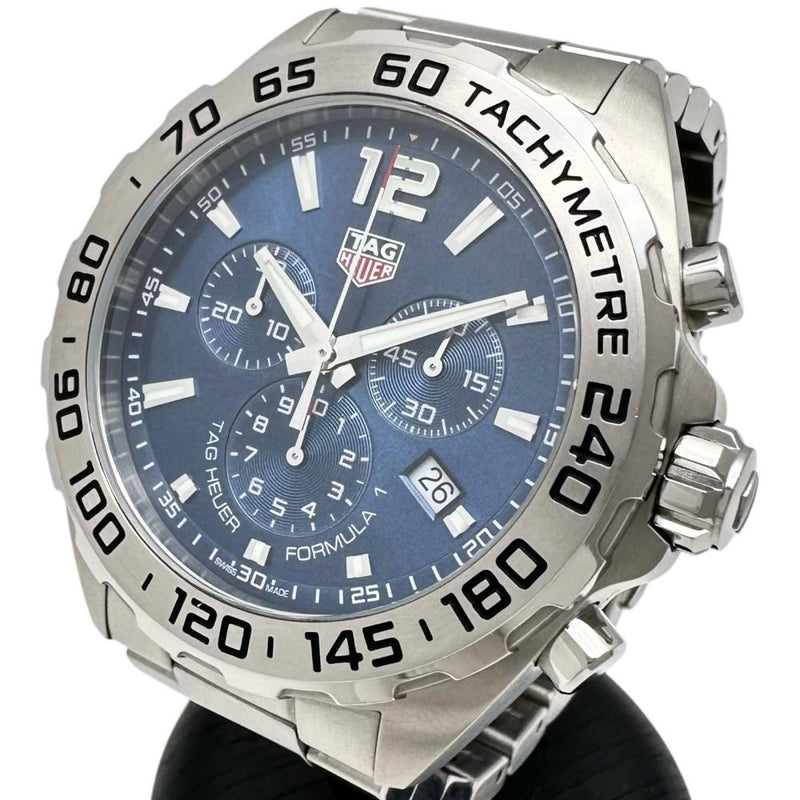 【TAG HEUER/タグホイヤー】 フォーミュラ1 クロノグラフデイト CAZ101K.BA0842 保証書/ギャラ/箱付き　紺/ネイビー 腕時計 ステンレススチール クオーツ ブルー文字盤 メンズ
【中古】【真子質店】【GD】




【ITIx】