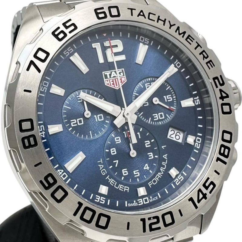 【TAG HEUER/タグホイヤー】 フォーミュラ1 クロノグラフデイト CAZ101K.BA0842 保証書/ギャラ/箱付き　紺/ネイビー 腕時計 ステンレススチール クオーツ ブルー文字盤 メンズ
【中古】【真子質店】【GD】




【ITIx】