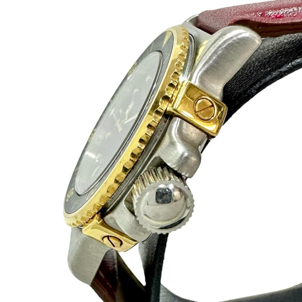 【TIFFANY&Co./ティファニー】 L0729  ダイバー ヴィンテージ 腕時計 ステンレススチール/レザー/YGイエローゴールド クオーツ ブラック文字盤/ワインレッド革ベルト レディース
【中古】【真子質店】【GD】




【MoMaS】