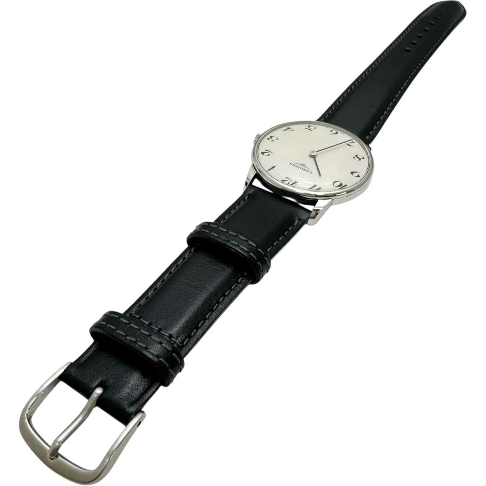 専用　70年代 ビンテージ ロンジン 847 4427 銀文字盤 手巻 腕時計 LONGINES/ロンジン】 ヴィンテージ 薄型ケース L847.4 Ref1114 OH済