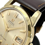 【OMEGA/オメガ】 シーマスター ヴィンテージ Ref.14762.61SC デイト　金メッキ 腕時計 GP/レザー/ステンレス 自動巻き/オートマ ゴールド文字盤/茶革（社外製） メンズ
【中古】【真子質店】【GD】




【IxIT】