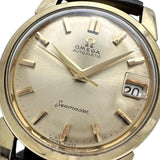 【OMEGA/オメガ】 シーマスター ヴィンテージ Ref.14762.61SC デイト　金メッキ 腕時計 GP/レザー/ステンレス 自動巻き/オートマ ゴールド文字盤/茶革（社外製） メンズ
【中古】【真子質店】【GD】




【IxIT】