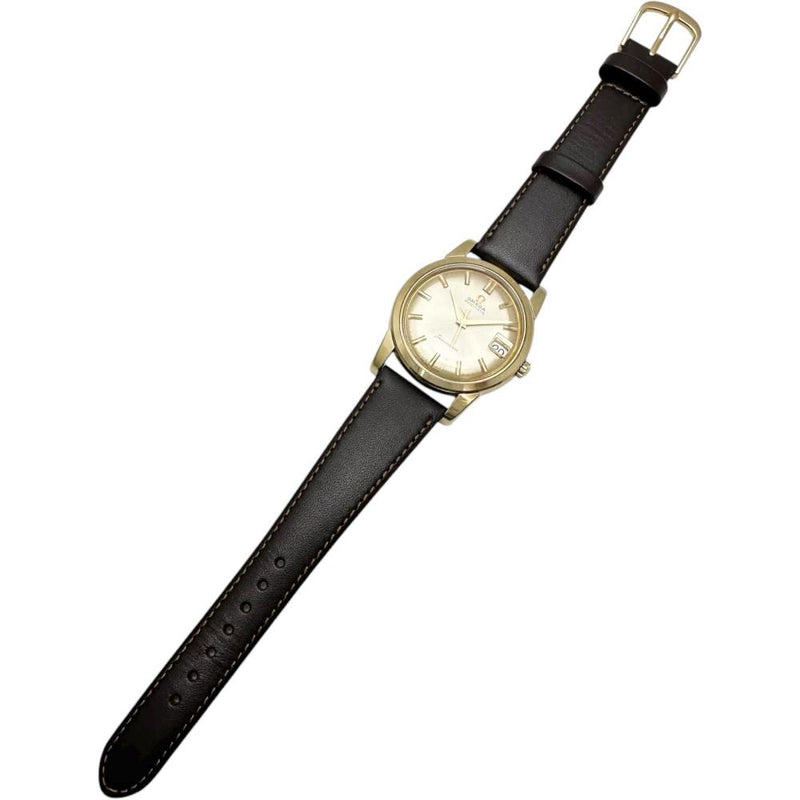 【OMEGA/オメガ】 シーマスター ヴィンテージ Ref.14762.61SC デイト　金メッキ 腕時計 GP/レザー/ステンレス 自動巻き/オートマ ゴールド文字盤/茶革（社外製） メンズ
【中古】【真子質店】【GD】




【IxIT】