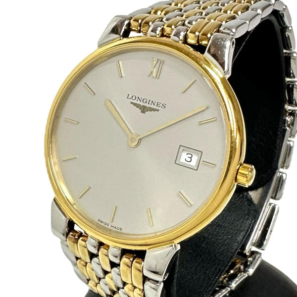 【LONGINES/ロンジン】 グランドクラシック L5.632.3 腕時計 ステンレススチール/GP クオーツ グレー文字盤 メンズ 【中古】【真子質店】【GD】 【TMix】