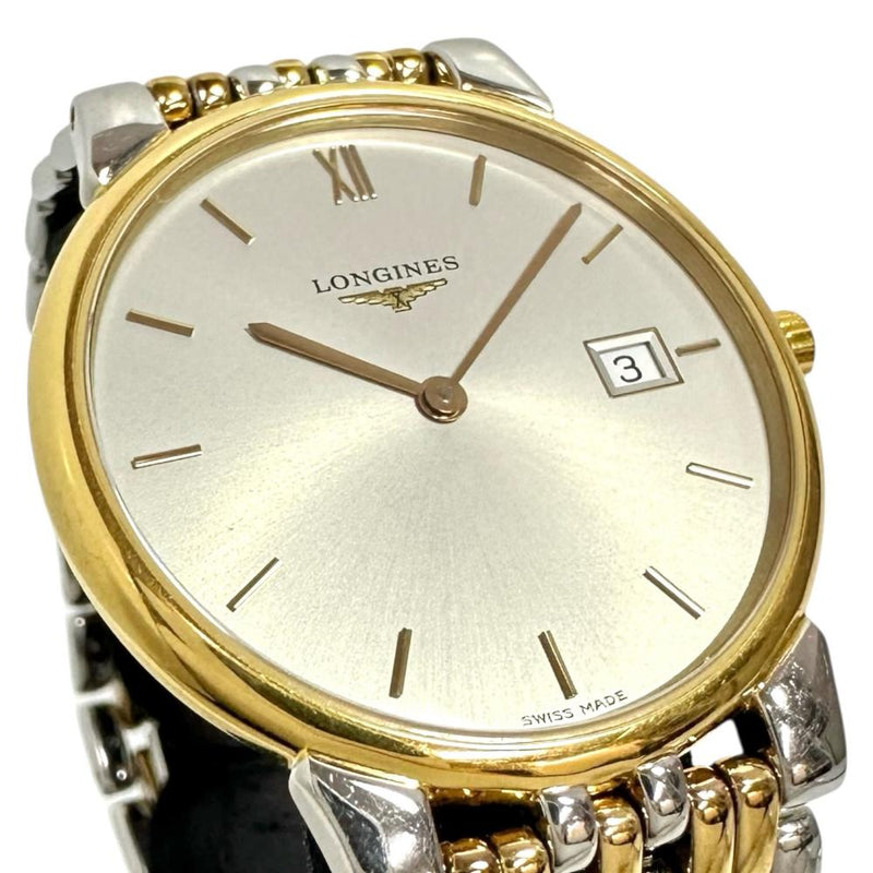 【LONGINES/ロンジン】 グランドクラシック L5.632.3 腕時計 ステンレススチール/GP クオーツ グレー文字盤 メンズ 【中古】【真子質店】【GD】 【TMix】