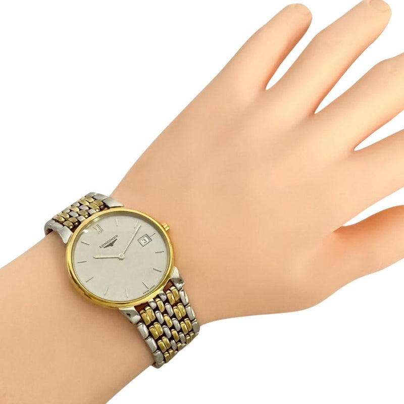 【LONGINES/ロンジン】 グランドクラシック L5.632.3 腕時計 ステンレススチール/GP クオーツ グレー文字盤 メンズ 【中古】【真子質店】【GD】 【TMix】