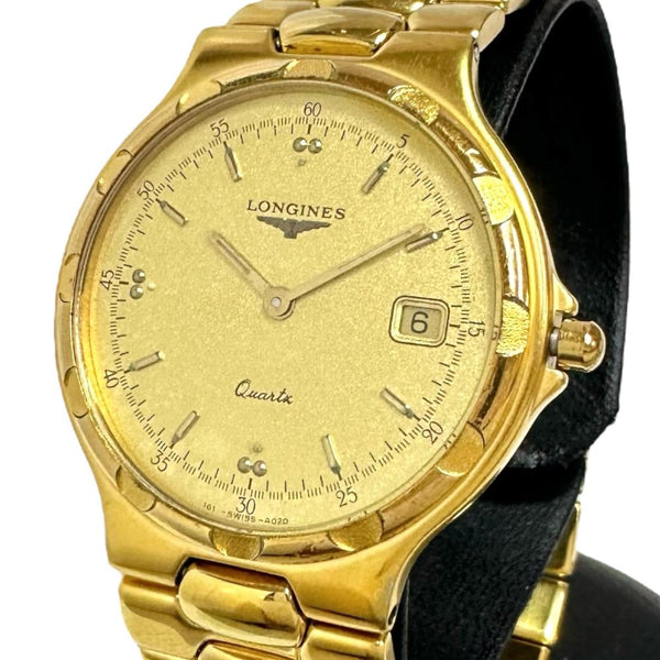 【LONGINES/ロンジン】 コンクエスト L1.614.2 腕時計 GP クオーツ ゴールド文字盤 ボーイズ 【中古】【真子質店】【GD】 【MaMax】