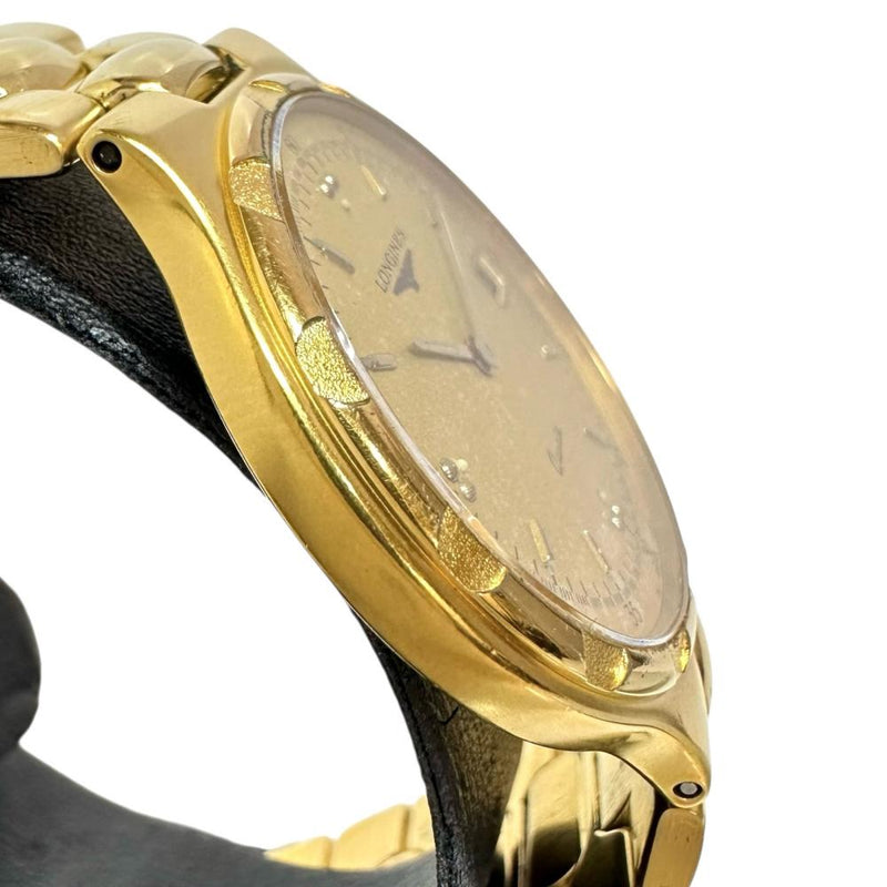 【LONGINES/ロンジン】 コンクエスト L1.614.2 腕時計 GP クオーツ ゴールド文字盤 ボーイズ 【中古】【真子質店】【GD】 【MaMax】