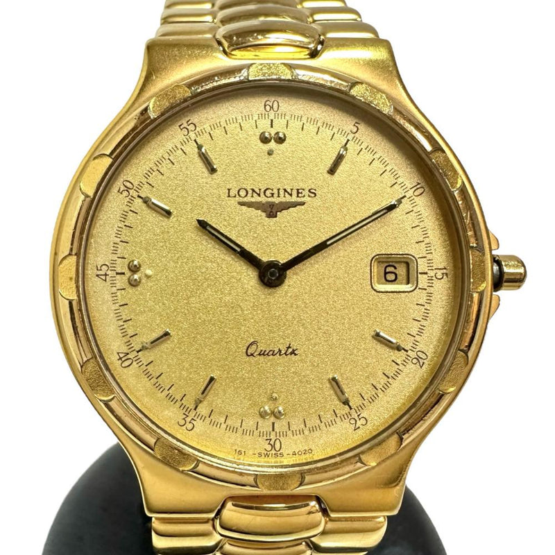 【LONGINES/ロンジン】 コンクエスト L1.614.2 腕時計 GP クオーツ ゴールド文字盤 ボーイズ 【中古】【真子質店】【GD】 【MaMax】