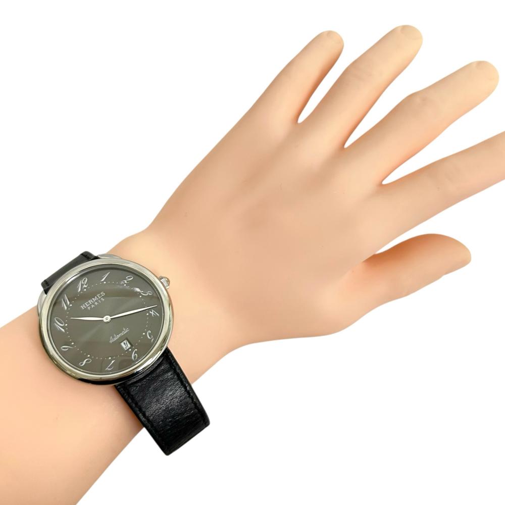 ♡*様 エルメスHERMES AR4.810 アルソー メンズ 自動巻き HERMES/エルメス】 アルソー AR4.810 OH済 腕時計 ステンレススチール