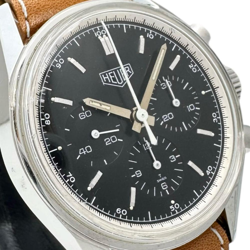 【TAG HEUER/タグホイヤー】 カレラ クラシック クロノ CS3111 腕時計 ステンレススチール/レザー 手巻き ブラック文字盤/ライトブラウン革（他社製） ボーイズ
【中古】【真子質店】【GD】




【DxMiI】