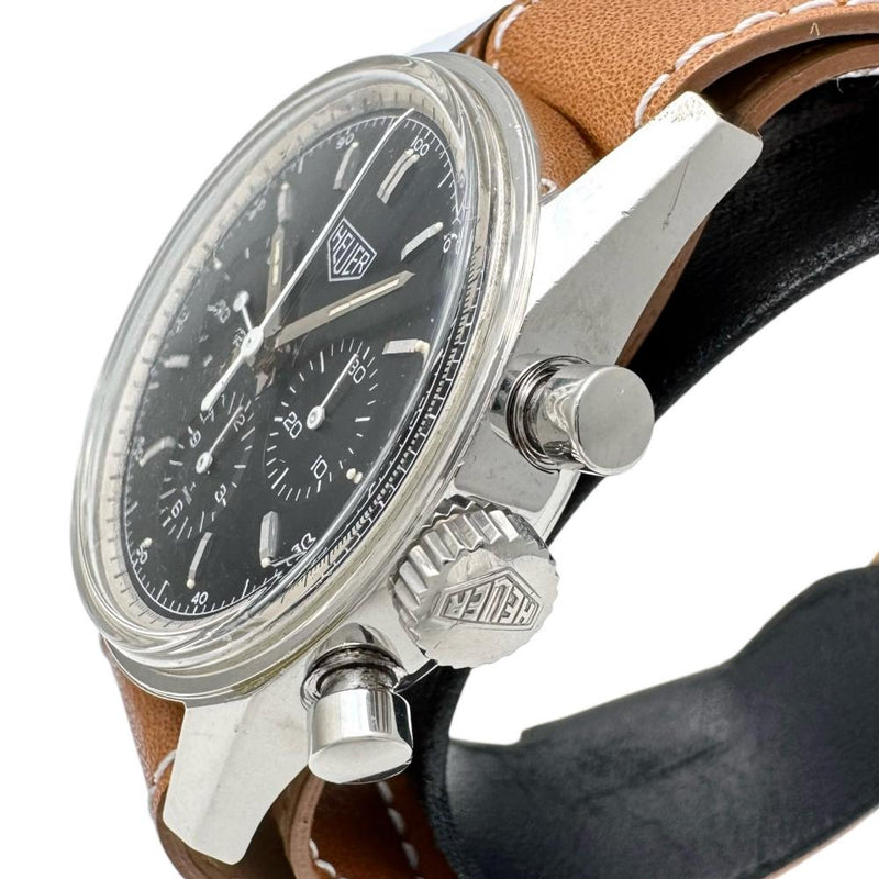 【TAG HEUER/タグホイヤー】 カレラ クラシック クロノ CS3111 腕時計 ステンレススチール/レザー 手巻き ブラック文字盤/ライトブラウン革（他社製） ボーイズ
【中古】【真子質店】【GD】




【DxMiI】