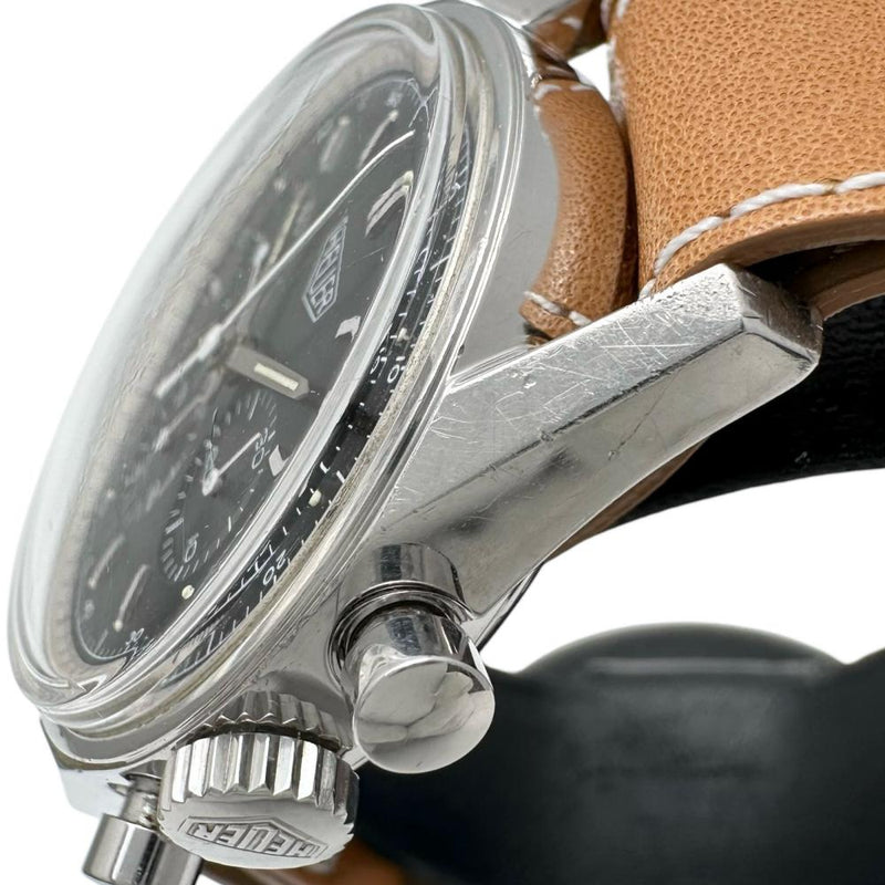 【TAG HEUER/タグホイヤー】 カレラ クラシック クロノ CS3111 腕時計 ステンレススチール/レザー 手巻き ブラック文字盤/ライトブラウン革（他社製） ボーイズ
【中古】【真子質店】【GD】




【DxMiI】