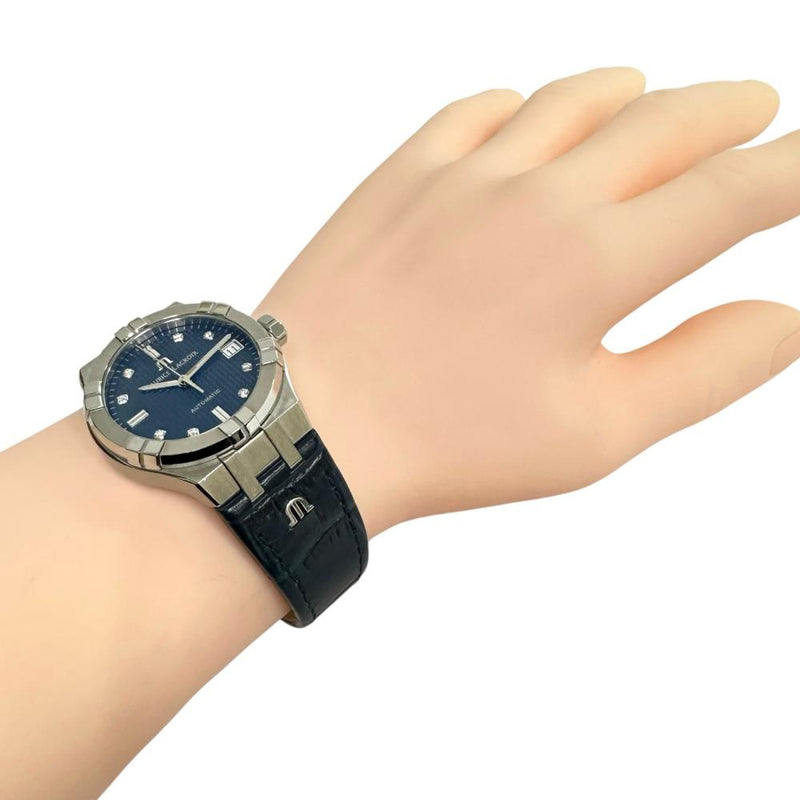 【MAURICE LACROIX/モーリスラクロア】 アイコン AI6006  腕時計 ステンレススチール/レザー/ダイヤモンド 8P 自動巻き/オートマ 紺文字盤/紺革ベルト ボーイズ
【中古】【真子質店】【GD】




【IxDMo】