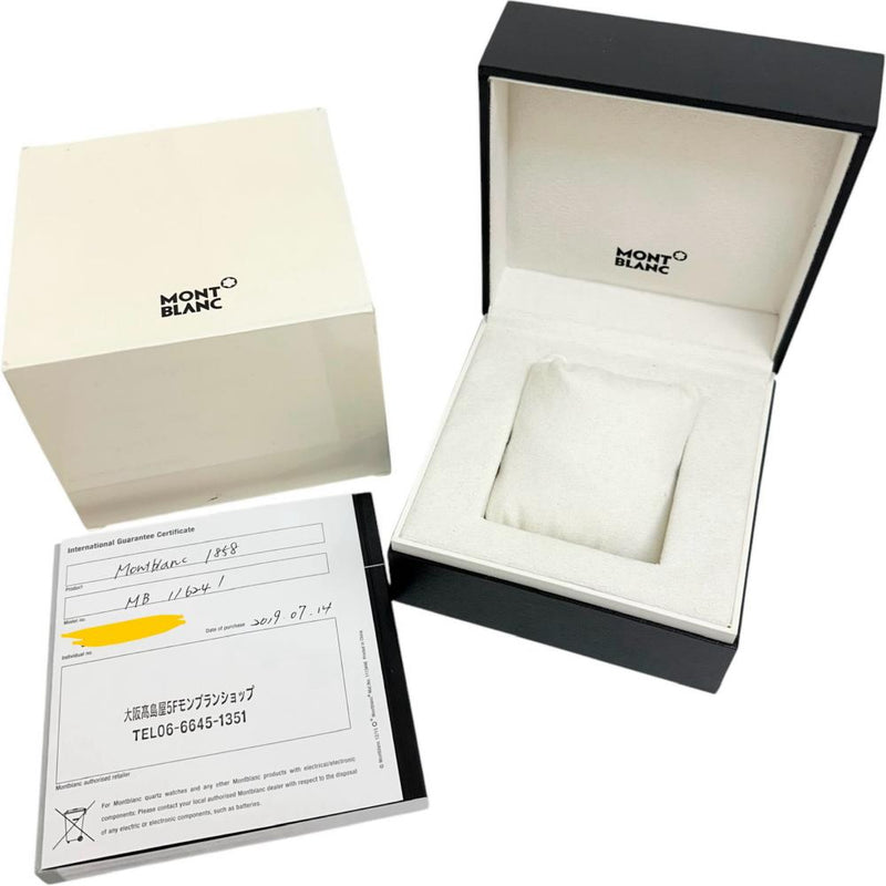 【MONTBLANC/モンブラン】 1858 オートマティック MB116241 腕時計 ステンレススチール/レザー/GPメッキ 自動巻き/オートマ ブラック文字盤/茶革 メンズ
【中古】【真子質店】【GD】




【ITYMo】