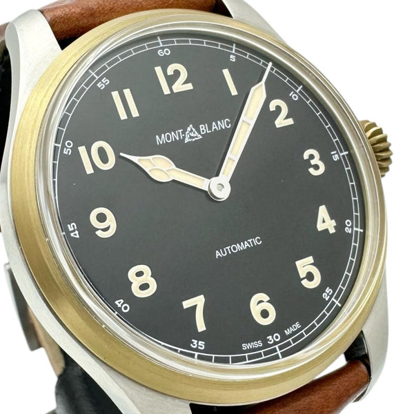 【MONTBLANC/モンブラン】 1858 オートマティック MB116241 腕時計 ステンレススチール/レザー/GPメッキ 自動巻き/オートマ ブラック文字盤/茶革 メンズ
【中古】【真子質店】【GD】




【ITYMo】
