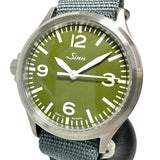 【Sinn/ジン】 556 日本限定150本 レフティ　ミリタリーグリーン 腕時計 ステンレススチール/ナイロン 自動巻き/オートマ 緑文字盤/青ナイロンベルト メンズ
【中古】【真子質店】【GD】




【IYxY】