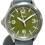 【Sinn/ジン】 556 日本限定150本 レフティ　ミリタリーグリーン 腕時計 ステンレススチール/ナイロン 自動巻き/オートマ 緑文字盤/青ナイロンベルト メンズ
【中古】【真子質店】【GD】




【IYxY】