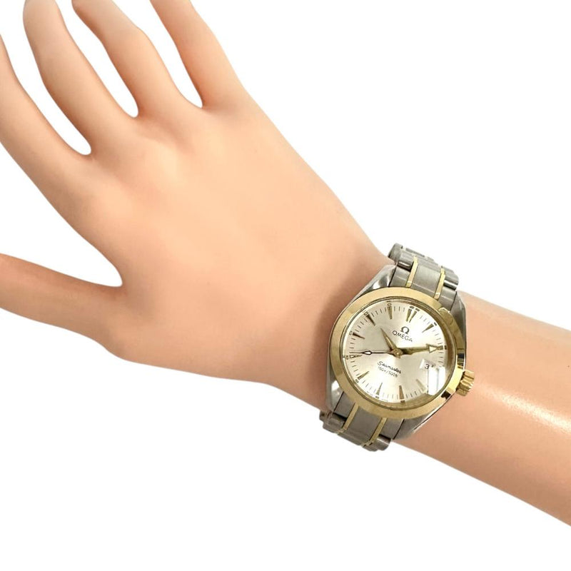 【OMEGA/オメガ】 シーマスター アクアテラ 2377.30  保証書/ギャラ/箱付き 腕時計 ステンレススチール/YGイエローゴールド クオーツ シルバー文字盤 レディース
【中古】【真子質店】【GD】




【IMoKMa】
