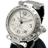 【CARTIER/カルティエ】 パシャCメリディアン GMT W31029M7/2377 腕時計 ステンレススチール 自動巻き/オートマ シルバー文字盤 メンズ 【中古】【真子質店】【GD】 【ISSI】