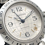 【CARTIER/カルティエ】 パシャCメリディアン GMT W31029M7/2377 腕時計 ステンレススチール 自動巻き/オートマ シルバー文字盤 メンズ 【中古】【真子質店】【GD】 【ISSI】