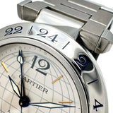【CARTIER/カルティエ】 パシャCメリディアン GMT W31029M7/2377 腕時計 ステンレススチール 自動巻き/オートマ シルバー文字盤 メンズ 【中古】【真子質店】【GD】 【ISSI】