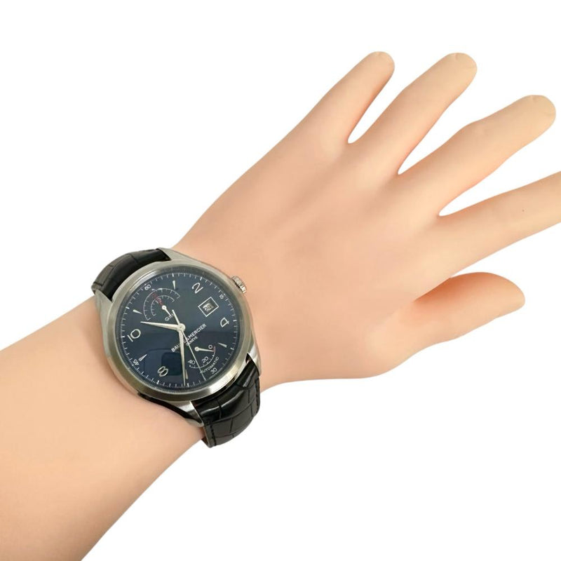 【Baume & Mercier/ボーム＆メルシェ】 MOA10422  クリフトン GMT パワーリザーブ 腕時計 ステンレススチール/レザー 自動巻き/オートマ ブルー文字盤/黒革ベルト メンズ
【中古】【真子質店】【GD】




【ITMaT】