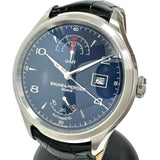 【Baume & Mercier/ボーム＆メルシェ】 MOA10422  クリフトン GMT パワーリザーブ 腕時計 ステンレススチール/レザー 自動巻き/オートマ ブルー文字盤/黒革ベルト メンズ
【中古】【真子質店】【GD】




【ITMaT】