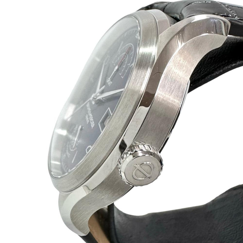【Baume & Mercier/ボーム＆メルシェ】 MOA10422  クリフトン GMT パワーリザーブ 腕時計 ステンレススチール/レザー 自動巻き/オートマ ブルー文字盤/黒革ベルト メンズ
【中古】【真子質店】【GD】




【ITMaT】