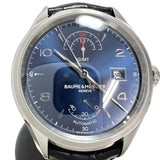 【Baume & Mercier/ボーム＆メルシェ】 MOA10422  クリフトン GMT パワーリザーブ 腕時計 ステンレススチール/レザー 自動巻き/オートマ ブルー文字盤/黒革ベルト メンズ
【中古】【真子質店】【GD】




【ITMaT】