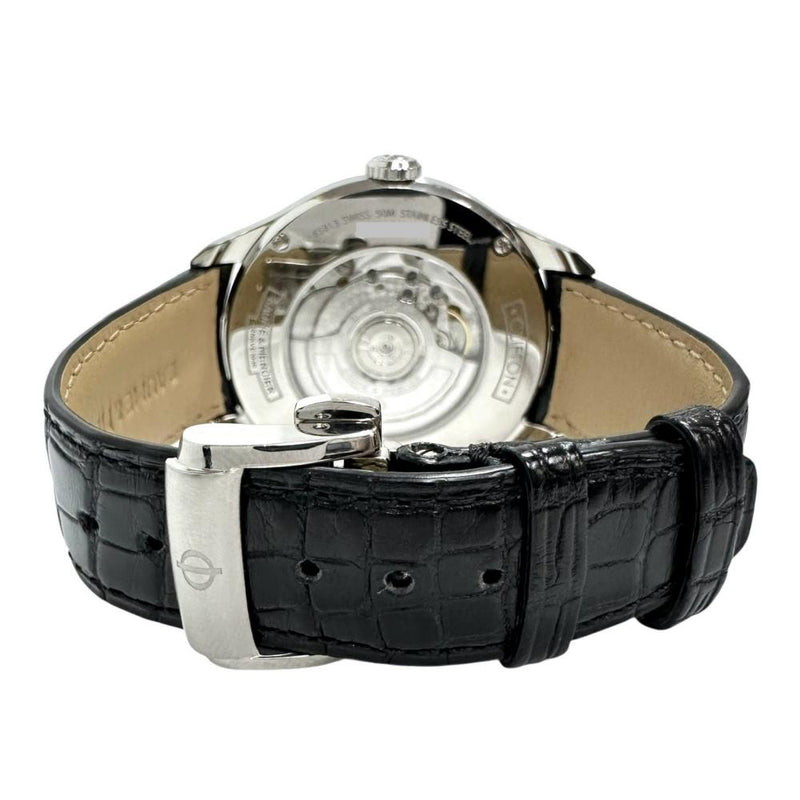 【Baume & Mercier/ボーム＆メルシェ】 MOA10422  クリフトン GMT パワーリザーブ 腕時計 ステンレススチール/レザー 自動巻き/オートマ ブルー文字盤/黒革ベルト メンズ
【中古】【真子質店】【GD】




【ITMaT】