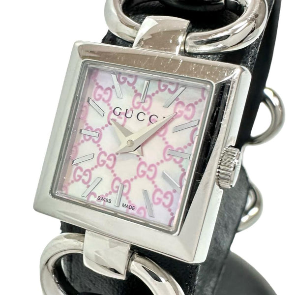 【GUCCI/グッチ】 120  GGロゴ　シェル 腕時計 ステンレススチール クオーツ ピンク文字盤 レディース
【中古】【真子質店】【NN】




【IMiI】