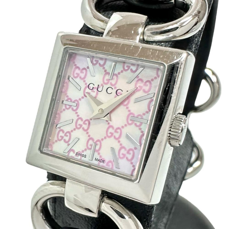 【GUCCI/グッチ】 120  GGロゴ　シェル 腕時計 ステンレススチール クオーツ ピンク文字盤 レディース
【中古】【真子質店】【NN】




【IMiI】
