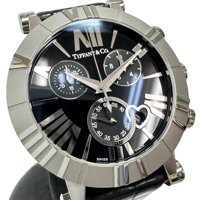 【TIFFANY&Co./ティファニー】 アトラス Z1301.32  クロノ 腕時計 ステンレススチール/セラミック/レザー クオーツ 黒文字盤/黒革ベルト ボーイズ
【中古】【真子質店】【GD】




【MoMox】
