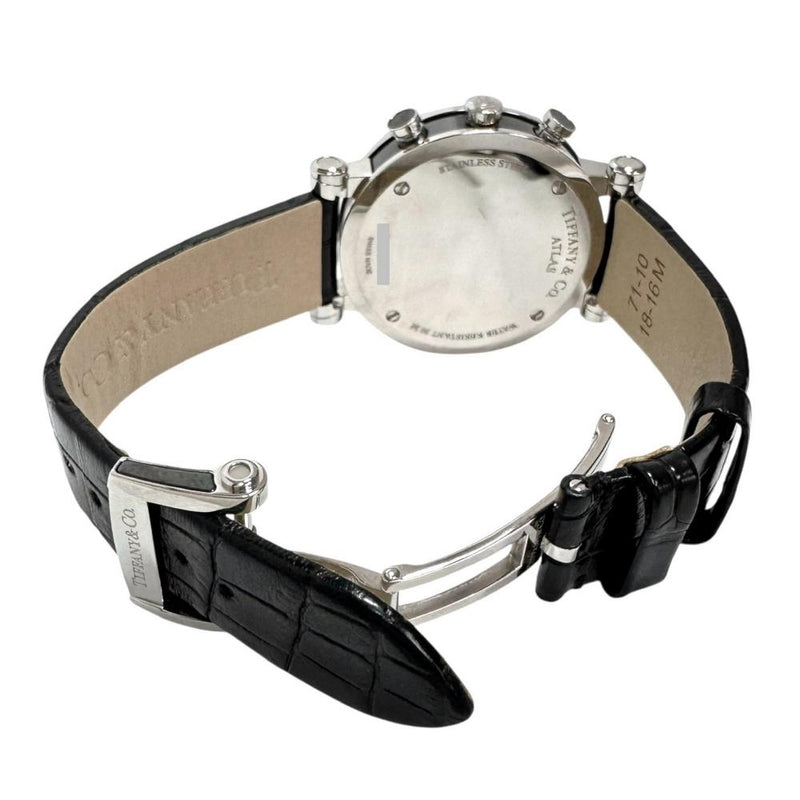 【TIFFANY&Co./ティファニー】 アトラス Z1301.32  クロノ 腕時計 ステンレススチール/セラミック/レザー クオーツ 黒文字盤/黒革ベルト ボーイズ
【中古】【真子質店】【GD】




【MoMox】
