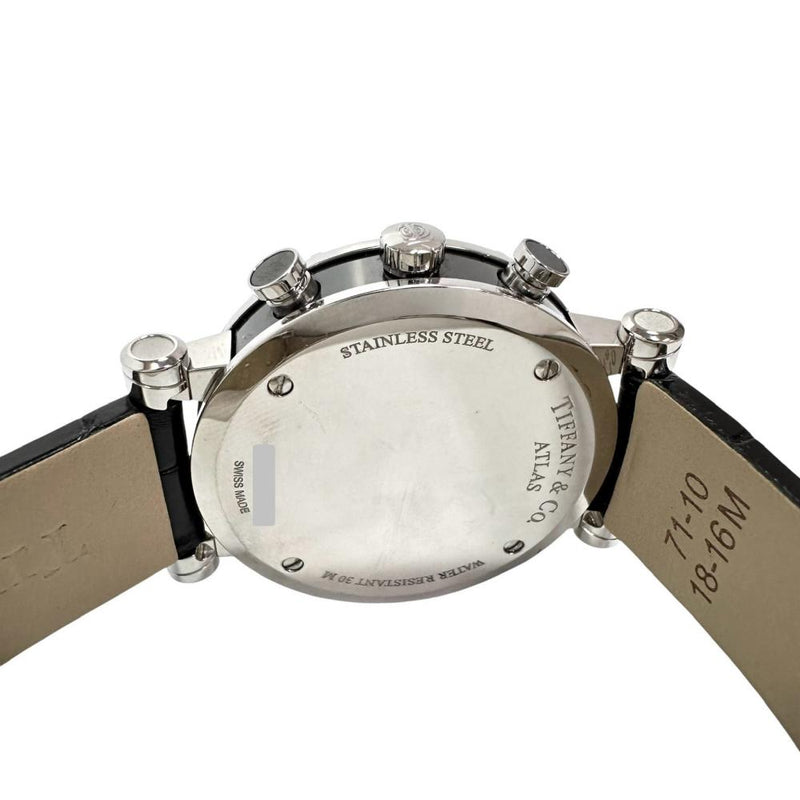 【TIFFANY&Co./ティファニー】 アトラス Z1301.32  クロノ 腕時計 ステンレススチール/セラミック/レザー クオーツ 黒文字盤/黒革ベルト ボーイズ
【中古】【真子質店】【GD】




【MoMox】