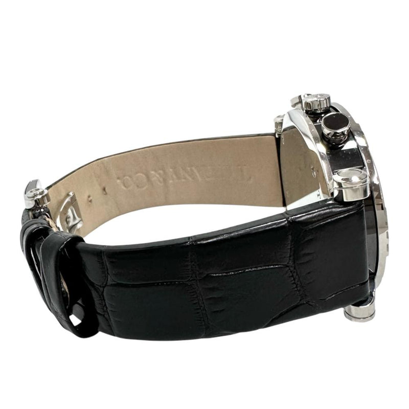 【TIFFANY&Co./ティファニー】 アトラス Z1301.32  クロノ 腕時計 ステンレススチール/セラミック/レザー クオーツ 黒文字盤/黒革ベルト ボーイズ
【中古】【真子質店】【GD】




【MoMox】