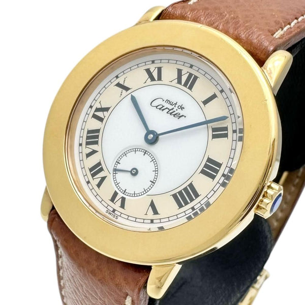 【CARTIER/カルティエ】 マストロンド W1006922 腕時計 シルバー925/レザー/GPメッキ クオーツ ホワイト文字盤/ブラウンレザー レディース
【中古】【真子質店】【GD】




【ITIx】