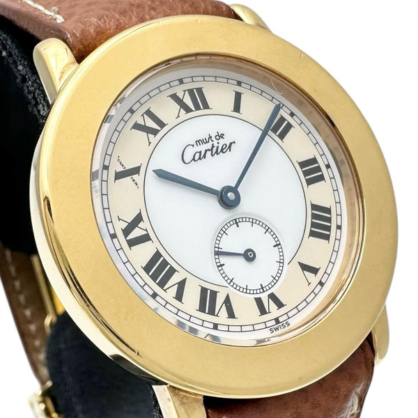 【CARTIER/カルティエ】 マストロンド W1006922 腕時計 シルバー925/レザー/GPメッキ クオーツ ホワイト文字盤/ブラウンレザー レディース
【中古】【真子質店】【GD】




【ITIx】