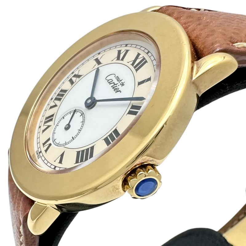 【CARTIER/カルティエ】 マストロンド W1006922 腕時計 シルバー925/レザー/GPメッキ クオーツ ホワイト文字盤/ブラウンレザー レディース
【中古】【真子質店】【GD】




【ITIx】