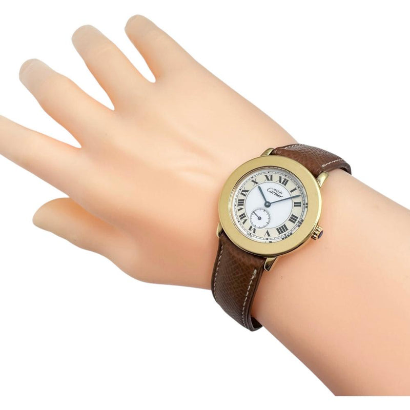 【CARTIER/カルティエ】 マストロンド W1006922 腕時計 シルバー925/レザー/GPメッキ クオーツ ホワイト文字盤/ブラウンレザー レディース
【中古】【真子質店】【GD】




【ITIx】