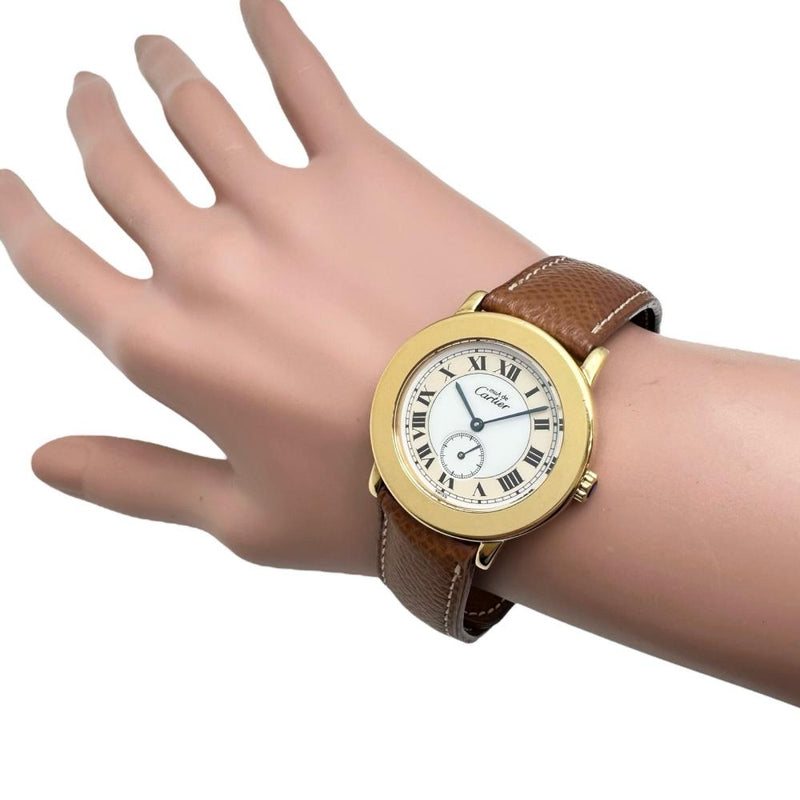 【CARTIER/カルティエ】 マストロンド W1006922 腕時計 シルバー925/レザー/GPメッキ クオーツ ホワイト文字盤/ブラウンレザー レディース
【中古】【真子質店】【GD】




【ITIx】
