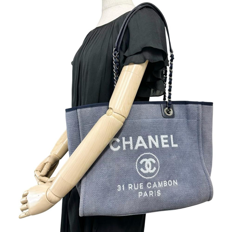 【CHANEL/シャネル】 ドーヴィルトートGM ワンショルダー ショルダーバッグ 16番台（2012年頃） キャンバス ネイビーグレー レディース【中古】【真子質店】【GD】




【IMoMoI】