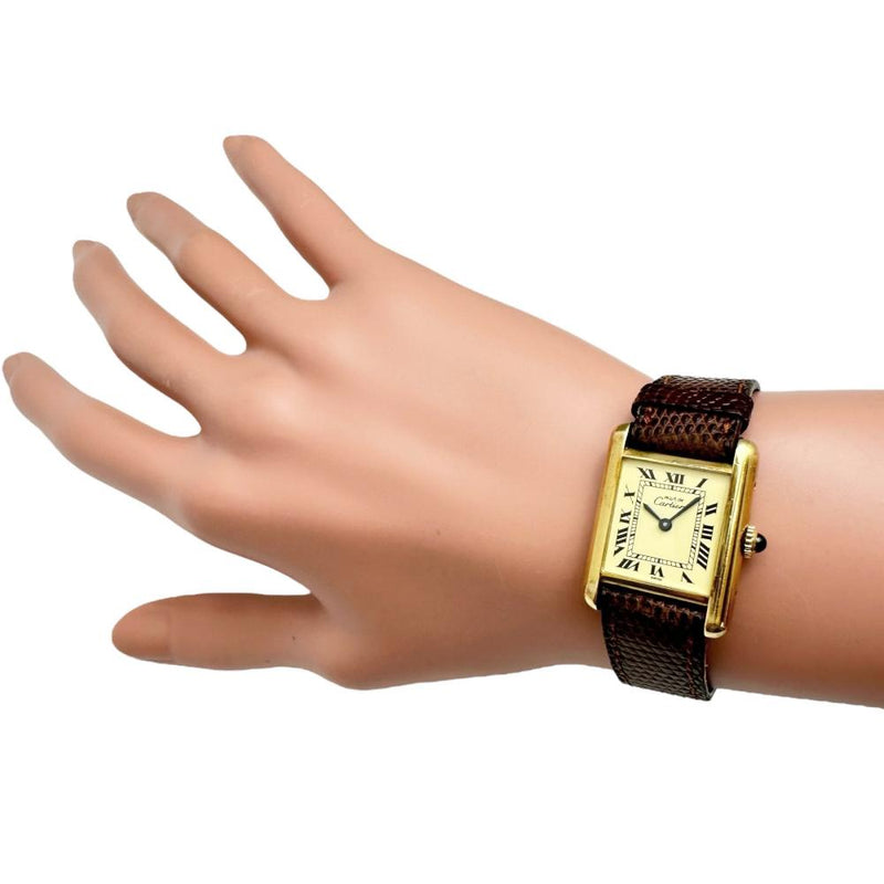 【CARTIER/カルティエ】 マストタンク 腕時計 シルバー925/レザー/GPメッキ 手巻き イエロー文字盤/ブラウン革 レディース
【中古】【真子質店】【GD】




【IYMox】